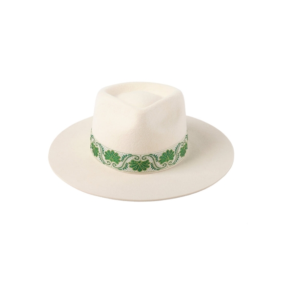LACK OF COLOR IVY BEVERLY FEDORA HAT WHITE SIZE 55CM (S) - Picture 5 of 17